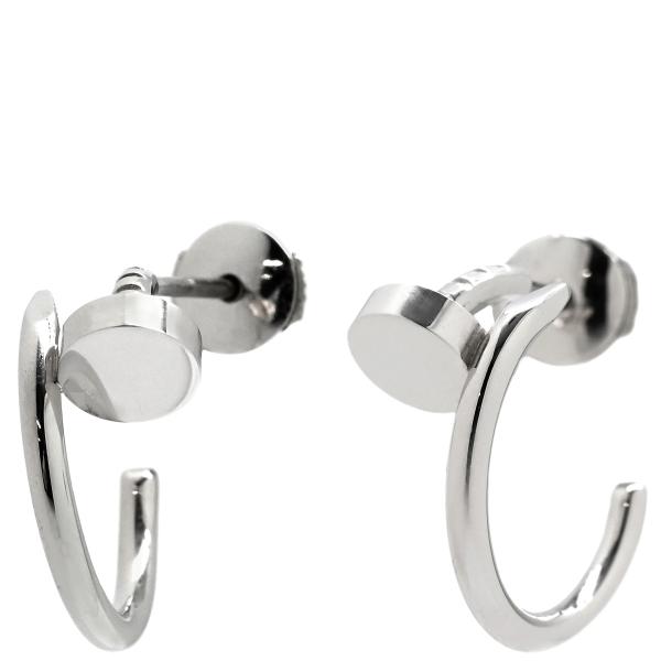 カルティエ ピアス ジュストアンクル ジュスト アン クル SM シルバー ホワイトゴールド AU7...