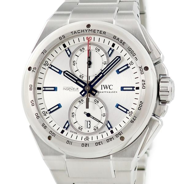 【3年保証】 IWC インヂュニア クロノグラフ レーサー IW378510 シルバー 青針 スモー...