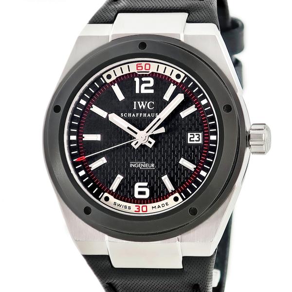 【3年保証】 IWC インヂュニア オートマティック IW323401 ブラック デイト シースルー...