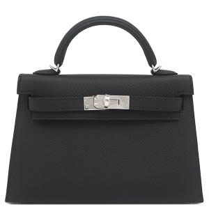 エルメス 2WAYバッグ ケリー ミニケリードゥ 外縫い ヴォーエプソン ブラック ブラック 新品 未使用 黒 ショルダー 2026年製 G