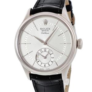 【3年保証】 ロレックス チェリーニ デュアルタイム 50529 ランダム番 K18WG無垢 バー GMT ドレスウォッチ 自動巻き メンズ 腕時計