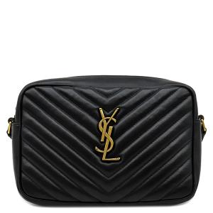 イヴ・サンローラン ショルダーバッグ LOU ルー モノグラム レザー ブラック 黒 YSL カサンドラロゴ フリンジ欠品 520534