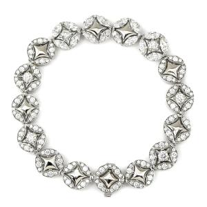 ルイヴィトン ブレスレット ギャラクシー ギャラクシー ダイヤモンド ホワイトゴールド QA5068 モノグラムフラワー 18K 750 WG