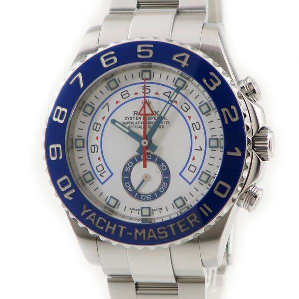 ロレックス ROLEX ヨットマスター2 116680 ランダム番 ブルー メンズ 腕時計 自動巻き...