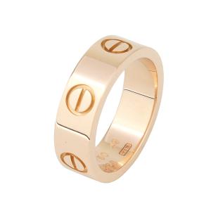 く日はお得 カルティエ ラブリング 750 ピンクゴールド リング 指輪