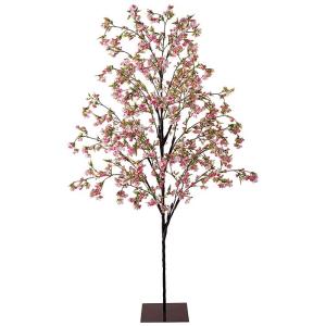 桜 造花 ディスプレイ 210cm ヤエザクラツリー(スタンド付き) 八重桜 桜の木 店舗装飾｜ibepara