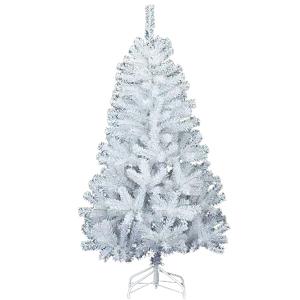 クリスマスツリー ホワイト 150cm 防炎 シャイニーホワイト ノーブルリッチワイドツリー(ヒンジ式)｜ibepara