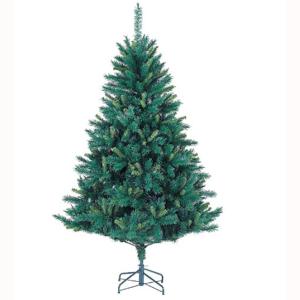 クリスマスツリー グリーンカラー 210cm 防炎 ツートーンナチュラルカットワイドツリー(ヒンジ方式) 店舗ディスプレイ｜ibepara