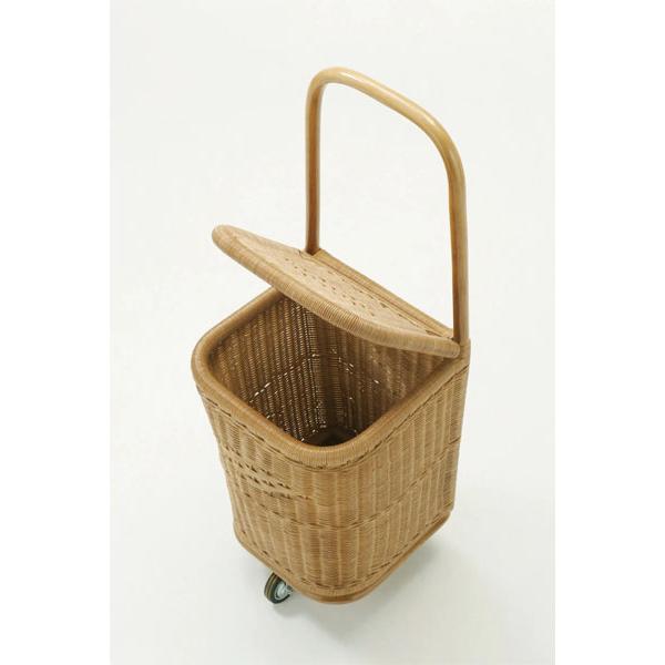 籐ショッピングカート ちょっとした移動や荷物運びに便利 ショッピングカート