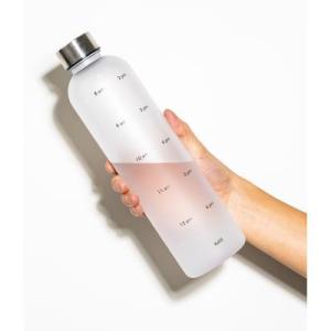 タイムマーカー付きボトル１Ｌ クリア 50個販売 1時間ごとの飲む量を管理 1Lサイズ 水筒 販促品 ノベルティグッズ｜ibepara