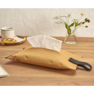 ティッシュカバー オレンジ 100個販売 ソフトパック専用のティッシュカバー 販促品 ノベルティグッ...