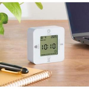 100個以上販売 コロコロデジタルクロック 時計・アラーム・温度計・タイマーの4つの機能が付 ※名入れ可能商品 販促品 ノベルティグッズ