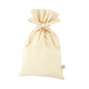 3.5オンス オーガニックコットンギフト巾着（M）100個販売 ギフト感が演出できるデザイン 販促品 ノベルティグッズ ※名入れ可能商品
