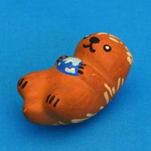お絵描き陶器 ラッコ 絵付け 陶器 ラッコ 1...の詳細画像1