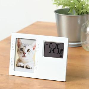 デジタルクロック&フォトフレーム 40個以上販売 フォトフレーム デジタル時計付のフォトフレームクロック 販促品 ノベルティグッズ