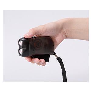 240個以上販売 ハンドプレッシングライト 名入れ可能商品 握って発電できるブラックボディの白色ライ...