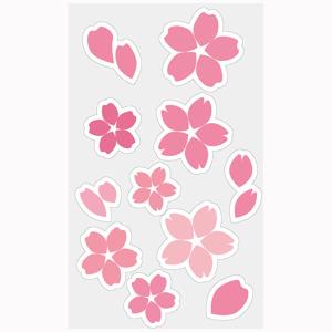 桜 ディスプレイ ウィンドウステッカー さくら花びら 60×100cm 自己吸着タイプ 店舗装飾 店頭ディスプレイ｜ibepara