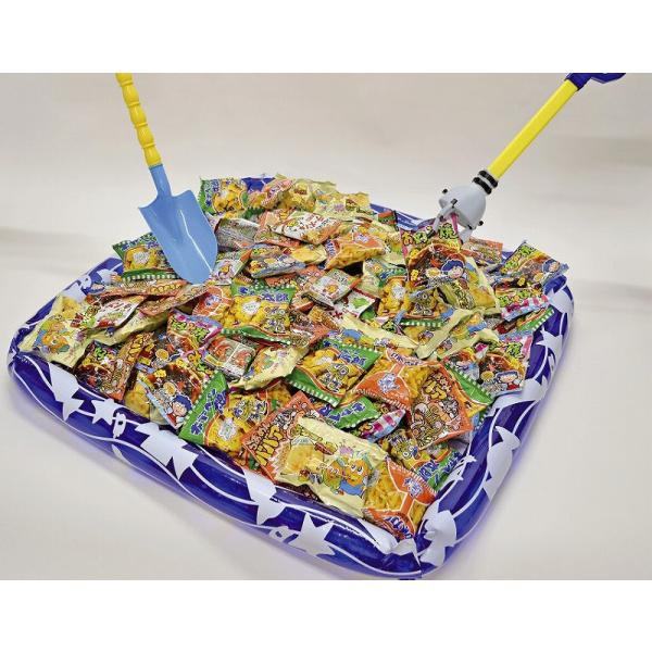 駄菓子&amp;キャンディ いろいろすくいどりプレゼント(プール付) 100名様用 お菓子合計約1000個入...