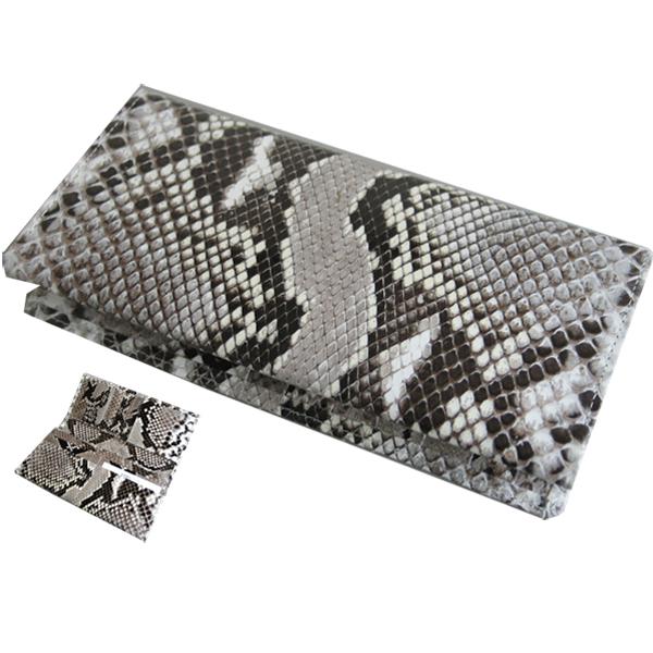 パイソン 財布 蛇革財布 パイソン無双長財布（内側もパイソン仕上げ）本ニシキヘビ革使用 男女兼用