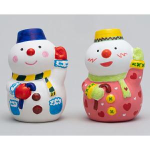 お絵描き陶器 クリスマス スノーマン KT-4...の詳細画像1