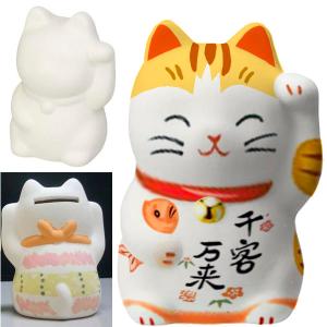 お絵かき招き猫 左手上げ 30個以上販売 招福招き猫 お絵かき陶器