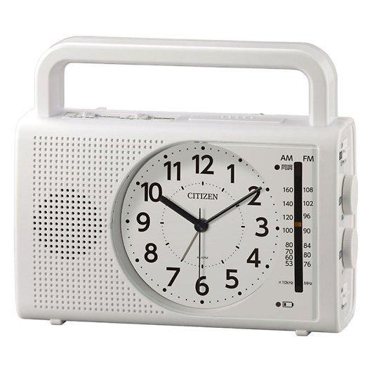 シチズン 多機能型防災クロック ラジオ 4RQ001-003 AMラジオ FMラジオ対応 手回し 充...