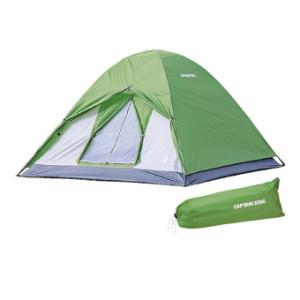 クレセント 3人用ドームテント (UA-0048) グリーン 軽量でコンパクトに収納できるドームテン...