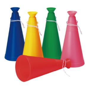 メガホン 大 (1835) 30個以上販売 29cm 応援グッズ メガホン 応援 学園祭 体育祭 ス...