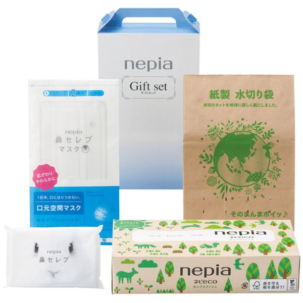nepia バラエティギフト4点セット 30箱販売 定番の日用品ギフト 販促品 抽選会 成約記念品 ...