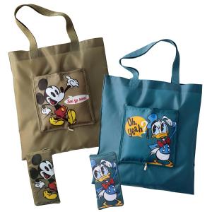 ミッキー＆ドナルド フラットトート ご注文単位 160個 人気キャラクター キャラクターがかわいくアピール 販促品 ノベルティグッズ