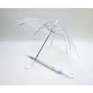 ビニール傘 50cm ビニール 透明ジャンプ傘 60本販売 スチール(黒電着塗装）クリアー コンビニ傘 ビニ傘 ※個人宅発送不可