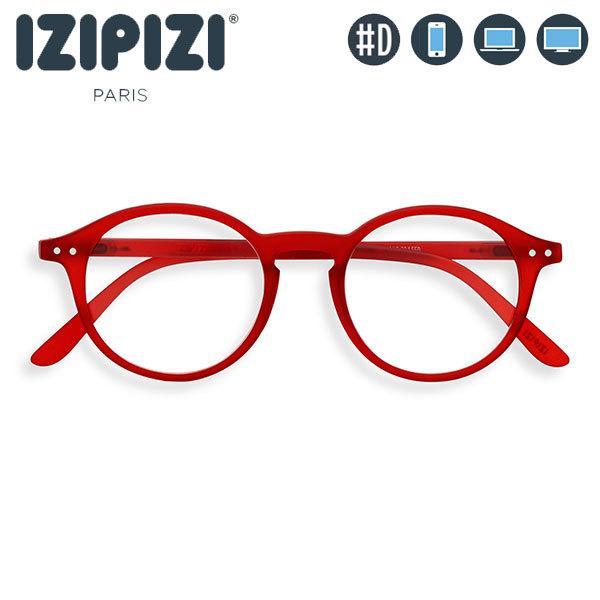 イジピジ IZIPIZI PCメガネ ブルーライトカット #D レッド 3760222626811 ...