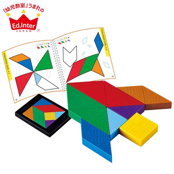 エドインター ジェニ 脳力タングラム パズル 知育玩具 木製玩具 4941746813003