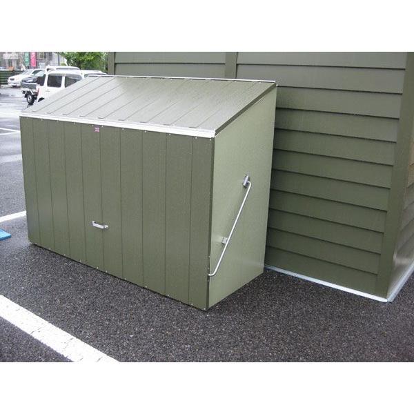 倉庫 物置 おしゃれ ガーデナップ メタル シェッド 自転車倉庫 TM3 特注ツートーン 収納 ガレ...