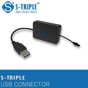 (正規品 安全対策)S-TRIPLE USB CONNECTOR ブラック STS12｜iberia