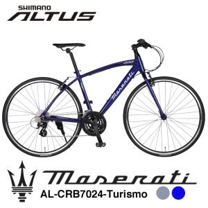 MASERATI(マセラティ) AL-CRB7024 Turismo シマノ ALTUS 24段変速機搭載 エアロアルミフレーム クロスバイク｜ibf-shop