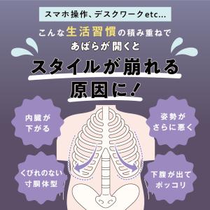 骨盤ベルト あばら締め 肋骨 猫背 くびれ 美...の詳細画像5