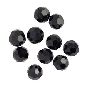 手芸のいとや ビーズ スワロフスキービーズ ラウンド 3mm ジェット サイズ-約3mm 40粒入り