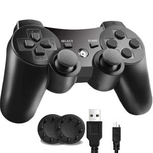 MINGYI PS3 コントローラー PS3 用 ワイヤレスコントローラー Bluetooth ワイヤレス ゲームパッド USB ケーブル 振動機能｜ibis-shop