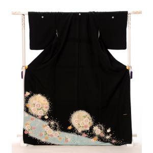 留袖 レンタル Anan アンアン 黒留袖レンタルフルセット8AA28 着物 結婚式 貸衣装 レンタル留袖 着物レンタル an an水色 黄色 155cm〜173cm位まで 爆買