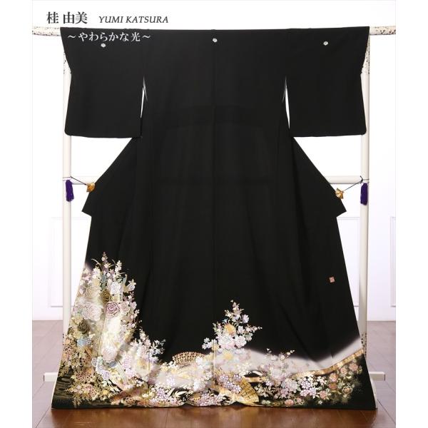 留袖 レンタル 黒留袖 フルセット 桂由美 YUMI KATSURA 結婚式 江戸妻 やわらかな光 ...