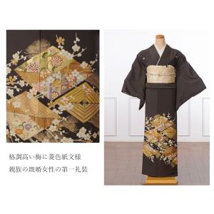 色留袖 レンタル 留袖 フルセット 色留 比翼...の詳細画像2