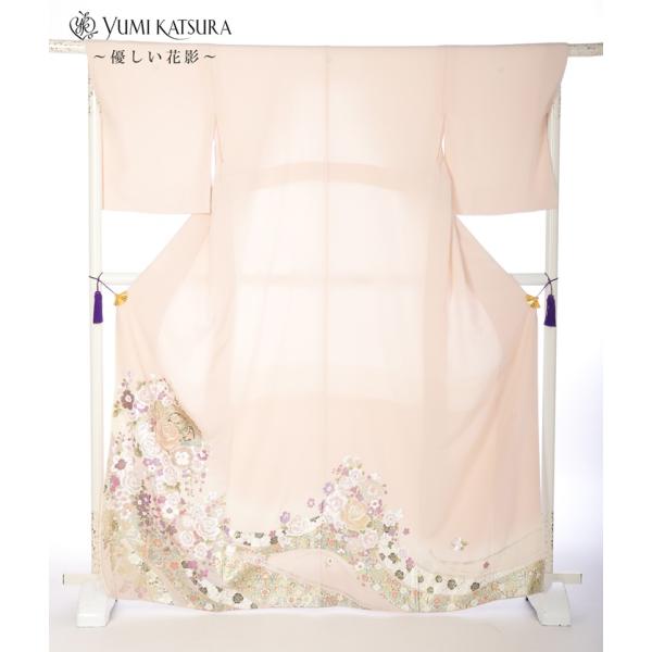 色留袖フルセットレンタル 8AB93 留袖 レンタル 桂由美 優しい花影 ピンク カツラユミ 結婚式...