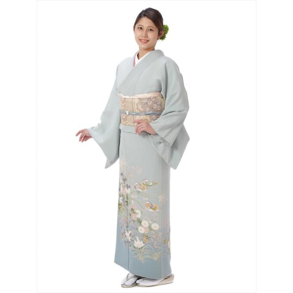 訪問着 レンタル フルセット 加賀調 加賀紋 レンタル訪問着 正絹 ほうもんぎ ホウモンギ 着物 き...