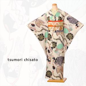 tsumori chisato ツモリチサト 振袖レンタルフルセット8SACB-83 成人式 1月 貸衣装 振袖レンタル 着物レンタル 女優パッチ オフホワイト 150cm〜168cm 爆買