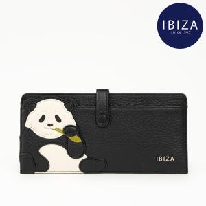 長財布 イビサ公式 パンダ 人気 財布 大人 かわいい 使いやすい ファスナー付き 薄型 レザー ハンドメイド ギフト 誕生日