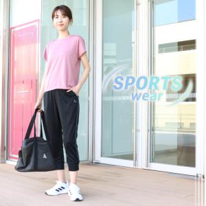 ジョガーパンツ 8分丈 ライン スポーツウェア...の詳細画像1