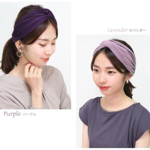 ヘアバンド クロス ツイスト レーヨン ヘアア...の詳細画像4