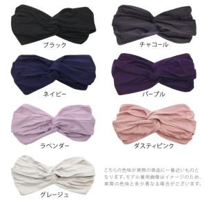 ヘアバンド クロス ツイスト レーヨン ヘアア...の詳細画像5