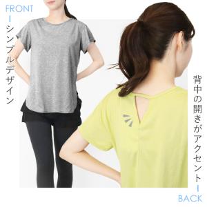 ヨガウェア トップス ヨガ バックオープン 背...の詳細画像4